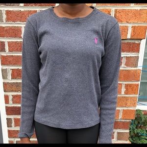 GRAY RALPH LAUREN SPORT LONG SLEEVE SHIRT!!